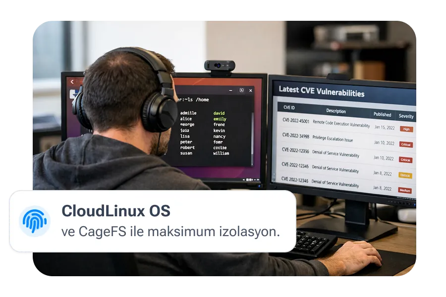 CloudLinux ve CageFS ile Veri Güvenliği